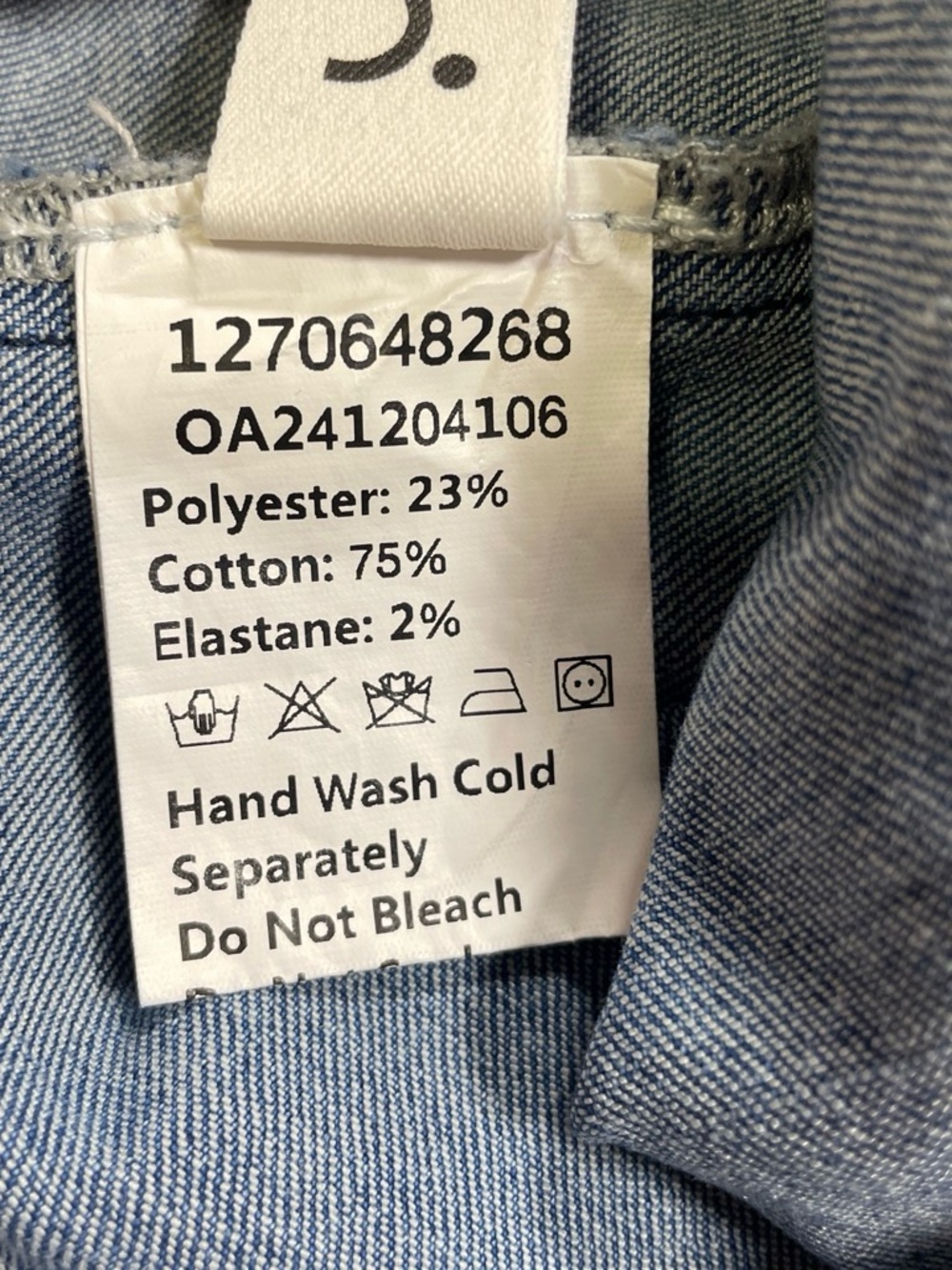 Commense Button-Front Denim Mini Dress - Blue - Picture 9 of 9